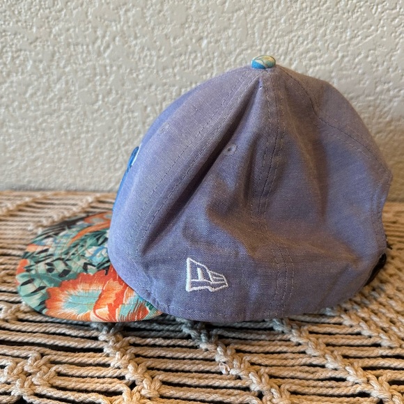 9fifty Tropical Blue Chambray New York Yankees Baseball Cap - Picture 4 of 12